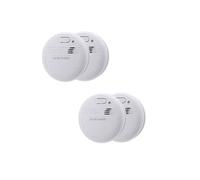 Lot de 4 détecteurs de fumée autonomie 3 ans - pile et accessoires - Otio