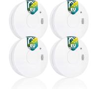 Lot de 4 détecteurs de fumée Smartwares - Pile remplaçable - Capteur 10 Ans