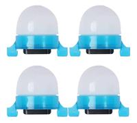 Lot de 4 détecteurs de touche de pêche avec lumière LED clignotante, indicateur électronique d'alerte d'appât de poisson pour canne à pêche haute sensibilité, fixation sur tige à clipser, outil