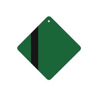 Lot de 4 diffuseurs d'arômes carrés à suspendre pour voiture Motif drapeau du Sultanat de Delhi Décoration intérieure de voiture
