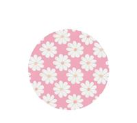 Lot de 4 diffuseurs d'arômes de voiture à motif camélia rond à suspendre pour décoration intérieure de voiture, placard, chaussures, placard