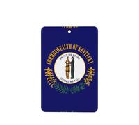 Lot de 4 diffuseurs d'arômes rectangulaires à suspendre avec drapeau de l'État du Kentucky - Pour décoration intérieure de voiture, placard, chaussures