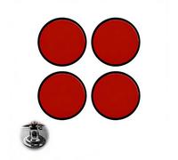 Lot de 4 disques adhésifs pour Tableau de Bord, 80 mm Plaque de Montage pour Ventouse, Support résistant à la Chaleur pour GPS Tomtom Garmin, dashcam, Support téléphone et Accessoires Auto