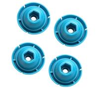 Lot de 4 disques poussoirs en ABS légers pour fonction adhésive, tête de poussée de 50 mm de diamètre pour une poussée accrue, installation facile, aucun outil poussoir ABS