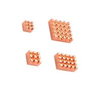 Lot de 4 dissipateurs thermiques en laiton pour carte de développement 4B - Fonctionnement stable dans les projets robotiques - Dissipateur thermique en laiton
