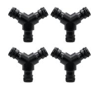 Lot de 4 distributeurs de tuyau d'arrosage en Y - Double fiche 1/2"