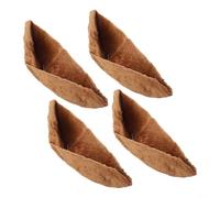 Lot de 4 doublures de panier à suspendre en fibre de coco pour décoration de jardin et balcon, conçues pour s'adapter en toute sécurité et soutenir la santé des plantes