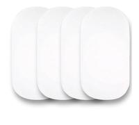 Lot de 4 draps-housses pour couffin - 100 % coton pour couffin ou berceau de bébé (blanc)