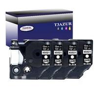 Lot de 4 DYMO D1 45021 BANDE DE MARQUEUR GÉNÉRIQUE BLANC / NOIR S0720610- 12 mm * 7 m G