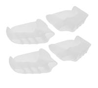 Lot de 4 écarteurs d'orteils et séparateurs d'orteils en silicone pour la pratique du yoga, la course à pied gauche et droit