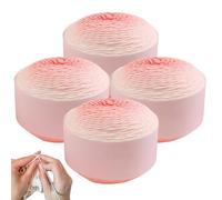 Lot de 4 écheveaux de fil pour crochet - Pour débutant - Fils en coton doux de poids moyen pour bricolage, couvertures, écharpes, chapeaux, matelassage, broderie, réparation de tissus et projets