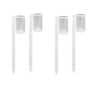 (Lot de 4) Eclairages LED Solaire 25 lm - à planter - Idéal éclairage d’allée et chemin - IP65