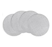 Lot de 4 écrans de douche réutilisables de 1,7 mm d'épaisseur 150 µm en maille en acier inoxydable 316 pour porte-filtre à expresso (54 mm)
