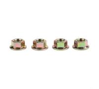Lot de 4 écrous de broche compatibles avec 712-0417A 912-0417A 753-05549 | Pièces de rechange à bride hexagonale pour tondeuse à zéro tour de jardin, tracteur | Métal