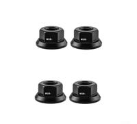 Lot de 4 écrous de moyeu M10 7075 en alliage d'aluminium conçus pour les vélos pliants et les vélos à pignon fixe pour maintenir la stabilité de l'essieu et la précision du positionnement du moyeu (4