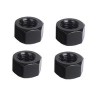 Lot de 4 écrous hexagonaux 3/4-16 en acier au carbone de qualité 8.8, oxyde noir pour boulons à vis