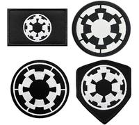 Lot de 4 écussons tactiques brodés au motif de l'Empire Galactique de l'Empire Galactique, Écusson Moral Brodé pour Sac à Dos Chapeau, Veste, Sac