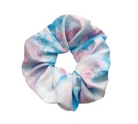 Lot de 4 élastiques à cheveux pour femme avec dégradé de couleur - Grand élastique - Style rétro - Élastiques - Pour queue de cheval - Bleu violet