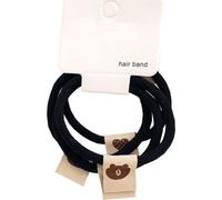 Lot de 4 élastiques à cheveux Teddy Bear, plastique flexible, taille 4-5 cm