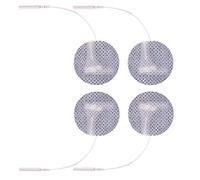 Lot de 4 électrodes autocollants ronds de 3 cm e diamètre avec fil, fiche universelle