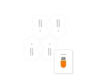 Lot de 4 électrodes Lanaform Stim Mass Blanc TU