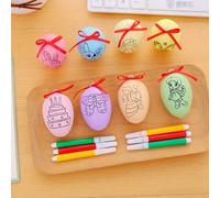 Lot De 4 Éléments De Papeterie, Surligneur Oeuf De Pâques Aléatoire, Graffiti Cadeau École