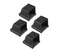 Lot de 4 embouts carrés en caoutchouc pour équipement de fitness 50 x 50 mm, protections de sol idéales