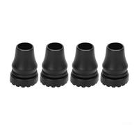 Lot de 4 embouts de canne en caoutchouc épais avec renfort structurel pour la marche de 16 mm à 22 mm utilisés dans la mobilité quotidienne et l'exercice en plein air (16 mm)