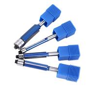Lot de 4 embouts de garniture encastrés 6 mm Tige supérieure Double roulements Droits Routeur Outil professionnel pour le travail du bois