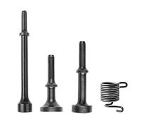 Lot de 4 embouts de marteau pneumatique avec ressort, têtes de rivet de lissage robustes pour l'industrie de la réparation des pneus, foret de lissage pour l'industrie automobile