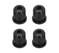 Lot de 4 embouts de montage de cordes de basse électrique en alliage de zinc - Pièces de rechange pour guitare basse - Compatible avec la plupart des guitares - Argenté