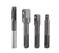 Lot de 4 embouts de perceuse électrique - Raccord SDS Plus - Douilles hexagonales et carrées de 0,63 cm, 0,95 cm, 1,27 cm - Extensions