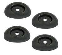 Lot de 4 embouts de pied de piscine - Base en plastique - Pièces de rechange pour piscines hors sol rondes Power Steel pour modèles Coleman à partir de 2022 - Marron - P61802