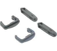 Lot de 4 embouts de rail de panier de lave-vaisselle compatibles avec | Capuchons de rail avant et arrière, clips d'arrêt de rechange, réparation de tapis de panier