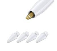 Lot de 4 embouts de rechange compatibles avec Apple Pencil 2 Gen iPad Pro, crayon numérique Logitech - Pointe Apple Pencil iPencil pour iPad Apple Pencil 1ère / Pencil 2 Gen Blanc