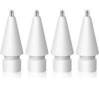 Lot De 4 Embouts De Rechange Pour Apple Pencil 1/2E Génération, Usb-C Et Apple Pencil Pro Et Logitech Crayon, 0,72 Mm, Pointe De Rechange Haute Sensibilité Et Résistante À L'Usure, Blanc[L1169]
