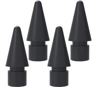 Lot de 4 embouts de rechange pour Apple Pencil 2e génération/1ère génération, accessoires de pointe iPencil pour iPad Pro Pencil 2/1 génération (lot de 4, noir)
