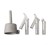 Lot de 4 embouts de soudage à air chaud 5 mm pour feuilles en plastique PVC vinyle - Buses en alliage standard rond triangle accessoire (35 mm)