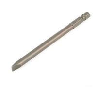 Lot de 4 embouts de tournevis à fente de 100 mm à tête plate magnétique de 3 mm à 6 mm, tige hexagonale de 6,35 mm pour outils électriques manuels