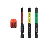 Lot de 4 embouts de tournevis cruciformes spéciaux HRC63 en alliage d'acier avec magnétisme pour interrupteur à douille d'électricien et disjoncteur