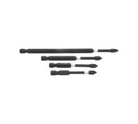 Lot de 4 embouts de tournevis PH2 de 65 à 150 mm, haute dureté HRC62, pour visseuse à percussion, perceuse électrique, métal, bois