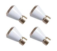 Lot de 4 embouts de tringle à rideaux élégants au design contemporain pour un usage résidentiel et commercial facile à installer