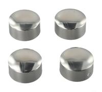 Lot de 4 embouts de tuyau en PVC pour rampes d'escalier de 45 mm de diamètre, inserts pour sécuriser les bords du tube et empêcher l'humidité, la rouille et les débris d'entrer