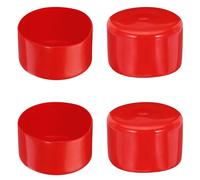 Lot de 4 embouts en caoutchouc - 70 mm ID - Capuchons de protection en caoutchouc flexible en PVC pour tubes, clôtures, poteaux de tuyau, meubles, balustrades (RD)