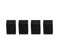 Lot de 4 embouts en caoutchouc pour accessoires d'équipement - Design oblique - Antidérapants - Pour machines de fitness et pieds de chaise (76,2 x 76,2 cm)