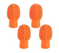 Lot de 4 embouts en silicone pour baguettes de batterie pour entraînement silencieux, accessoires de sourdine de percussion, faciles à utiliser, réduction du bruit, pour la pratique de la batterie