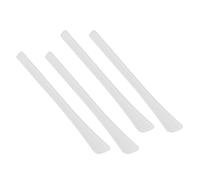 Lot de 4 embouts en silicone souple pour lunettes, faciles à installer, blanc, 6,9 x 0,7 cm