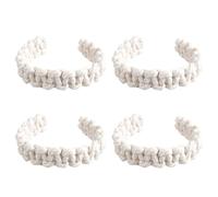 Lot de 4 embrasses de rideaux rustiques en corde de jute pour améliorer l'espace avec une esthétique naturelle et une durabilité - Accessoires minimalistes pour la maison