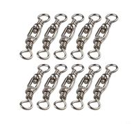 Lot de 4 émerillons de pêche en acier inoxydable avec rotation fluide lors de l'utilisation de cuillères ou spinnerbaits en courant