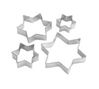 Lot de 4 emporte-pièces de Noël en forme d'étoiles Zenker Emporte-pièces